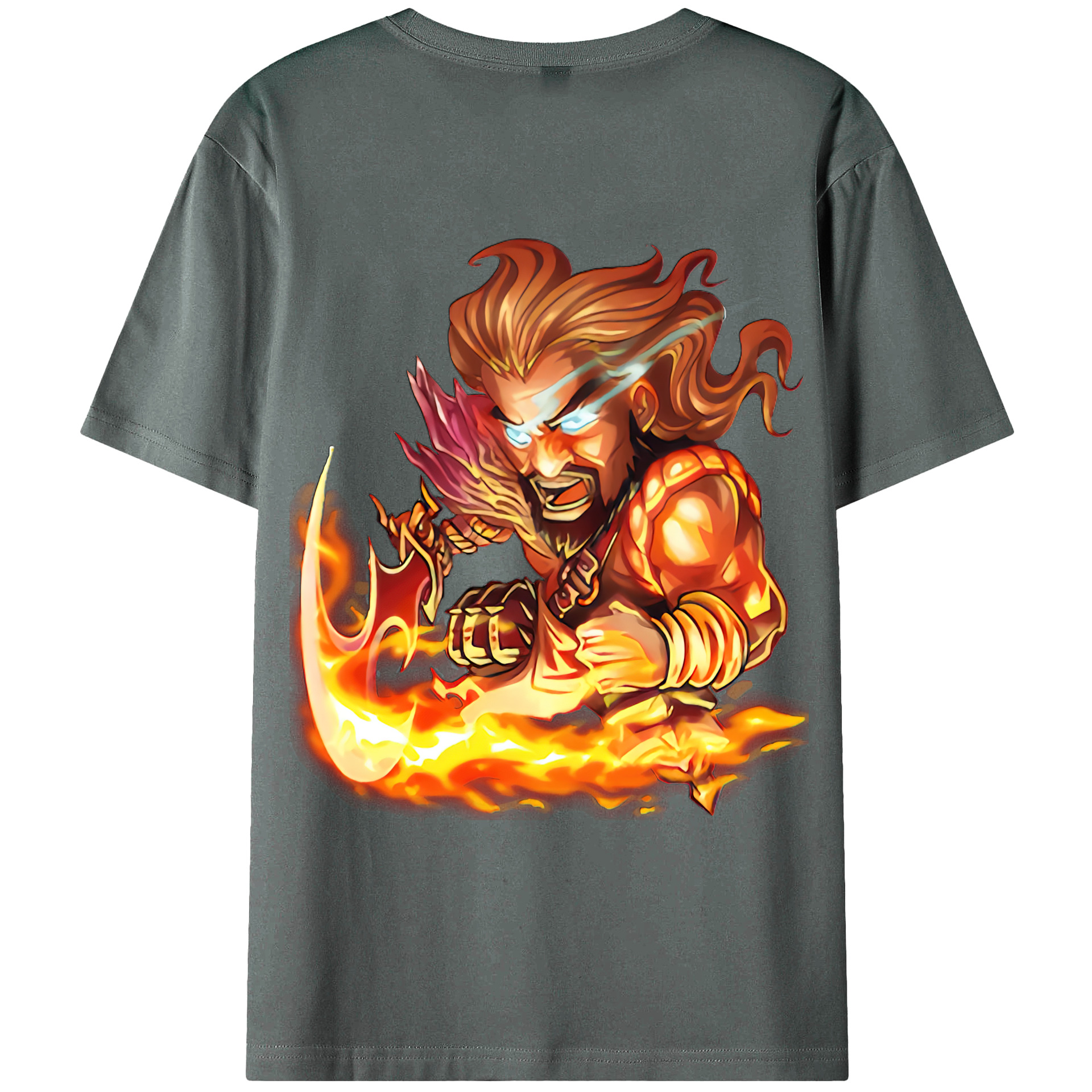 （画像用） リーグ・オブ・レジェンド League of Legends LOL 綿100％ メンズ半袖Tシャツ（バックプリント） 通気性